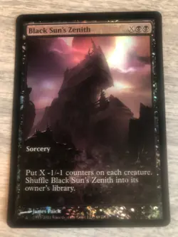 MTG FOIL Black Sun's Zenith Game Day Full Art - Promo: General FREE SHIPPING - Image 1