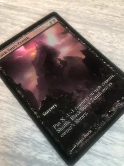 MTG FOIL Black Sun's Zenith Game Day Full Art - Promo: General FREE SHIPPING - Image 3