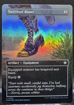 Swiftfoot Boots #355 Foundations Borderless Foil Uncommon - Image 1