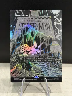 MTG: Spider-Man - Reanimate (Borderless) Eternal-Legal Foil M 0020 - Image 1