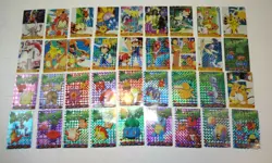 1990s NOS Pokemon Japanese Pocket Monsters Anime Prismatic STICKERS Complete 36 - Image 1