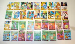1990s NOS Pokemon Japanese Pocket Monsters Anime Prismatic STICKERS Complete 36 - Image 2