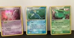 Pokemon TCG Mew Vaporeon Venusaur POP Series Promos Holo Rare Bundle Lot Of 3 - Image 1