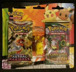 Pokemon TCG- 2 Blister Packs w/ 2 Packs Each EVOLVING SKIES & ASTRAL RADIANCE - Image 3