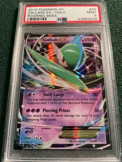 Pokemon TCG 2015 XY Roaring Skies Gallade EX #34/108 HOLO MINT PSA 9 - Image 1