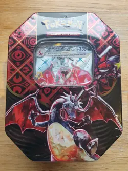 Pokemon TCG Paldean Fates Charizard Tin - New and Sealed - Image 1
