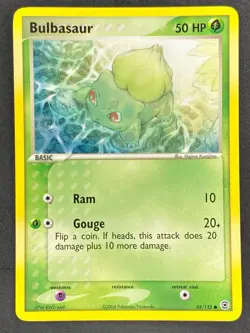 Pokemon Bulbasaur 55/112 RG FireRed & LeafGreen LP/NM - Image 1