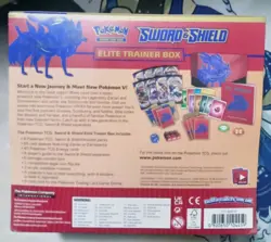 Pokemon TCG Sealed Sword and Shield Base Set ETB Elite Trainer Box Zacian, New - Image 2