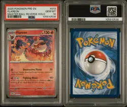 PSA 10 Flareon Master Ball Reverse Holo 013 2025 Pokemon Prismatic English EN - Image 3