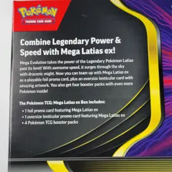 Pokemon TCG Mega Latias EX Box 4 Booster Packs Promo Jumbo Oversize Card Set - Image 5