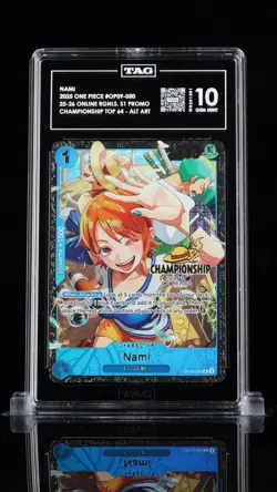 Nami Championship Card OP09-050 One Piece TCG English Top64 TAG 10 - Image 1