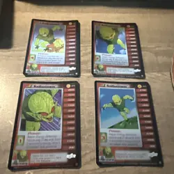 LIMITED FOIL 4 CARD SAIBAIMEN LOT #243-246 SAIYAN SAGA DRAGON BALL Z CCG SCORE - Image 1
