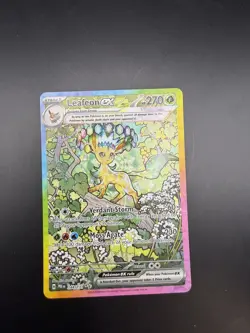 Pokemon Leafeon EX SIR Prismatic Evolutions English Card 144/131 Near Mint - Image 2