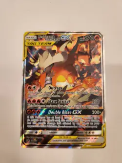Reshiram & Charizard GX SM201 Holo Pokemon Promo Card - Image 1