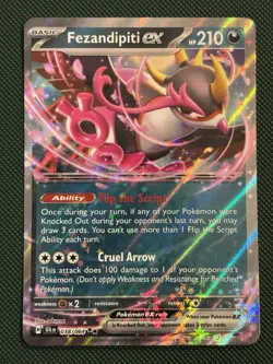 Fezandipiti EX Shrouded Fable Holo Double Rare Pokemon TCG Card 038/064 - Image 2