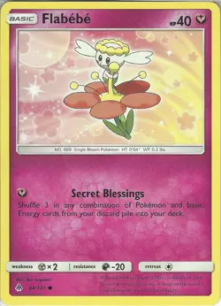 POKEMON CARD FLABEBE 84/131 NO 669 SINGLE BLOOM POKEMON TCG CCG - Image 1