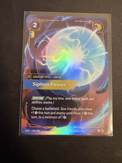 Riftbound Siphon Power Spell English card 266/298 Viktor Signature Spell - Image 1