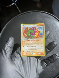 Meganium (Delta Species) 4/101 Dragon Frontiers Holo ERROR CARD PRINT LINE - Image 2