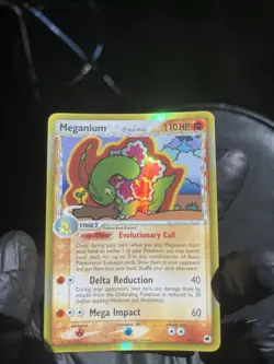 Meganium (Delta Species) 4/101 Dragon Frontiers Holo ERROR CARD PRINT LINE - Image 3