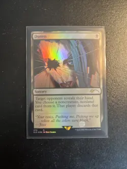 MTG Magic the Gathering Duress Arcane Secret Lair Card NM Condition - Image 1