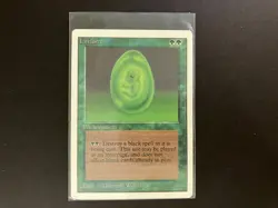 LIFEFORCE Card from Unlimited Magic the Gathering 1993 MTG Vintage Green - Image 1