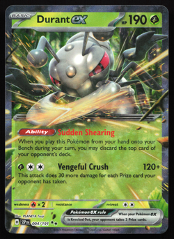 Durant EX 004/191 - S&V Surging Sparks Double Rare Holo - Pokemon TCG Card NM - Image 1