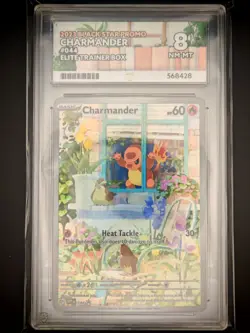 Ace 8 Charmander SVP 044 Elite Trainer Box Black Star Promo Graded Pokemon Card - Image 1