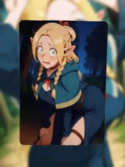 Marcille Donato Delicious in Dungeon Anime Waifu Sexy Doujin Lewd Hentai Card - Image 1