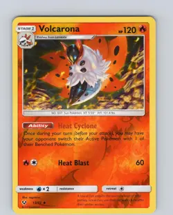 Pokemon TCG Volcarona S&M Shining Legends 13/73 Reverse Holo Uncommon Card NM - Image 1