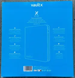 Vault X Neon Blue 12-Pocket Exo-Tec Zip Binder New Holds 480 Cards Secure - Image 2