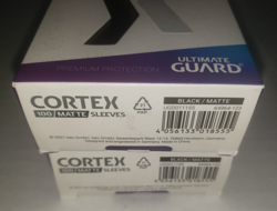 2x Ultimate Guard Cortex BLACK MATTE Gaming Card Sleeves Standard Size 100ct - Image 3