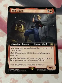 Zell Dincht - Final Fantasy MTG - Regular Extended Art - Image 1