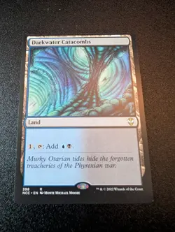 Darkwater Catacombs - Misprint Miscut - Commander Streets of New Capenna - MTG - Image 1