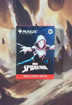 Magic The Gathering MTG Spiderman Ghost Spider Marvel Welcome Deck Red - Image 1