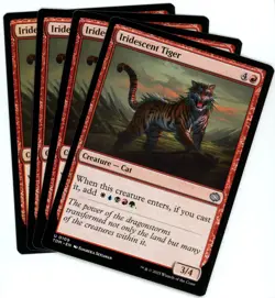 x4 Iridescent Tiger - 0109 - Tarkir Dragonstorm - MTG - NM/M - Image 1