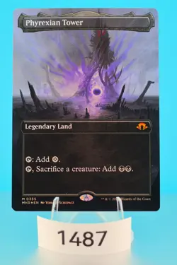 MTG Phyrexian Tower (Borderless) Modern Horizons 3 Foil #355 - Image 1