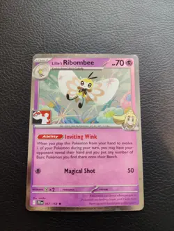 Pokemon TCG - Lillie's Ribombee 067/159 Prize Pack Series 7 Play Stamped Holo - Image 1