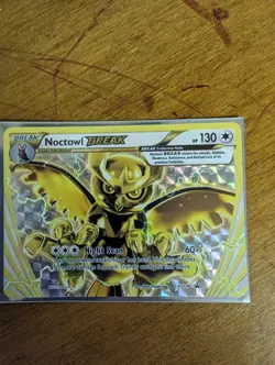 Pokemon Noctowl Holo Rare XY136 2016 Break XY Promos, Good Condition - Image 1