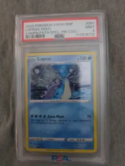 Pokemon 2020 Sword & Shield Black Star Promo Holo Lapras #SWSH051 - Image 1