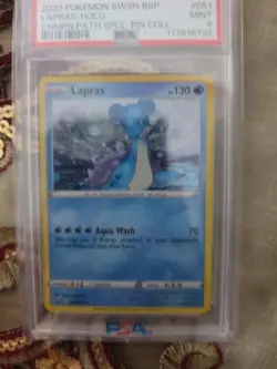 Pokemon 2020 Sword & Shield Black Star Promo Holo Lapras #SWSH051 - Image 3