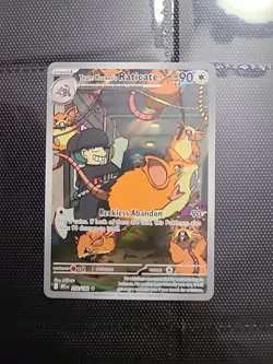 Pokemon TCG Team Rockets Raticate 202/182 Destined Rivals NM - Image 1