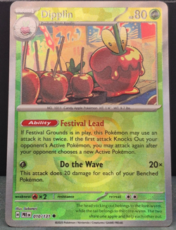 Dipplin 010/131 Master Ball Pattern Reverse Holo Prismatic Evolutions Pokemon NM - Image 1