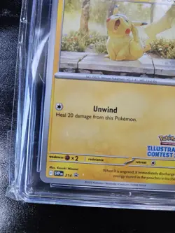 Pokemon Pikachu Black Star Promo 214 Cgc 10 Gem Mint 2024 Illustration Winner - Image 2
