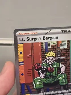 Lt. Surge's Bargain 185/132 Me01: Mega Evolution Holo NM SIR Trainer Pokemon - Image 5