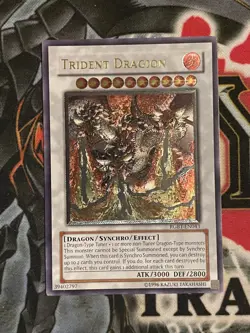 Yugioh Ultimate Rare Trident Dragion (UTR) RGBT-EN043 Raging Battle VLP - Image 1