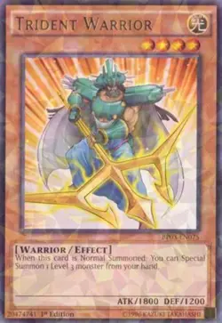 Trident Warrior - BP03-EN075 - Shatterfoil - 1st Edition - Lightly Played - Image 1