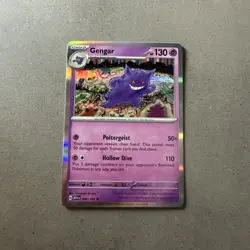 Pokemon Gengar TCG Scarlet & Violet Holo Rare Card #94/165 - Image 1