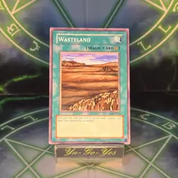 LOB-E037 Wasteland YuGiOh Card - Image 1