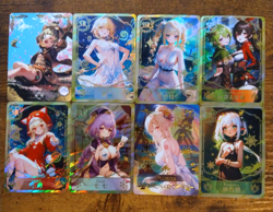 Genshin Impact Waifu 8 Card Lot - Beautiful Goddess Story Cards Collie Amber - Image 1