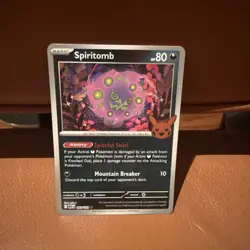 Spiritomb 087/132 Mega Evolutions Play! Promo Event Pokemon Card - Image 1